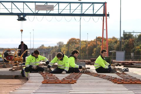 Studenten, minor Railtechniek, foto: Jeroen Gutte