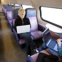 laptop, trein, internet