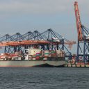 Overslag Maasvlakte, containers, haven Rotterdam, foto: @Jan van der Vaart
