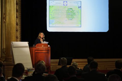Marion Gout, directeur ProRail, internationale conferentie Stockholm