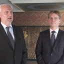 Garrelt Duin, minister van Economische Zaken van Noordrijn-Westfalen (NRW), Bas Hennissen, Havenbedrijf Rotterdam