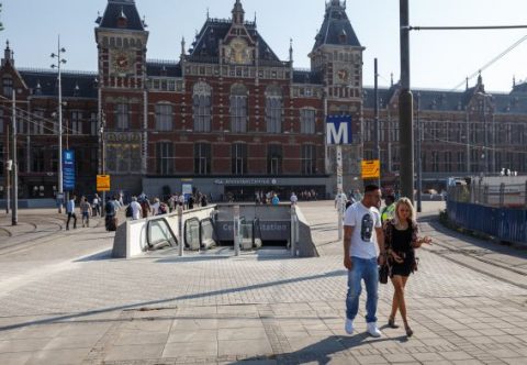 Metro-ingang, Centraal Station, Amsterdam