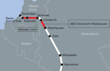 Derde spoor, Emmerich-Oberhausen
