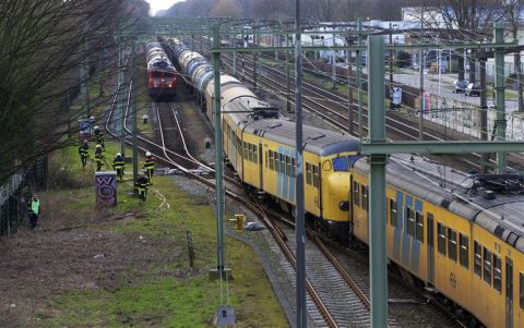 Botsing, goederentrein, passagierstrein, Tilburg