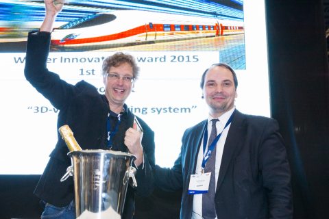 GeoNext, winnaar Innovation Award 2015, RailTech, Rolf Dollevoet, TU Delft