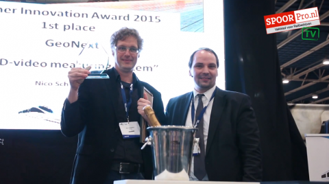 GeoNext, winnaar, Innovation Award, RailTech 2015