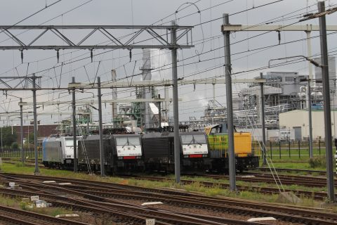 Locomotieven, haven Rotterdam