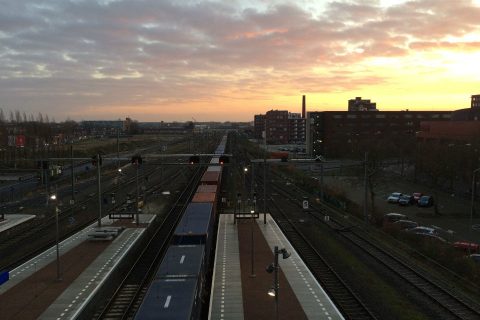 Goederentrein, station Breda Centraal, Brabantroute