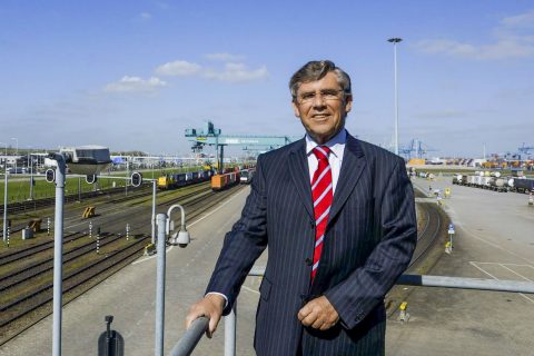 Aart Klompe, voorzitter KNV Spoorgoederenvervoer