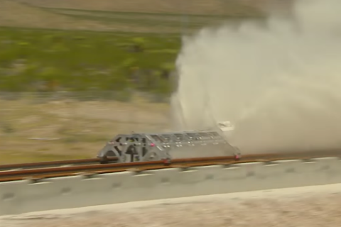 Test met Hyperloop in Las Vegas