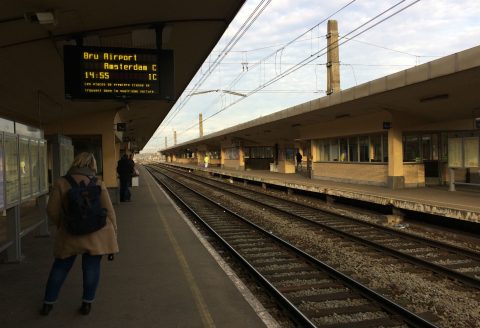 Treinstation Brussel, reizigers, internationaal spoorvervoer