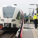 Brand Arriva-trein op station Dodewaard, foto: AS Media