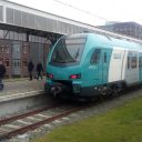Een Flirt-trein van Keolis tussen Hengelo en Bielefeld, foto: Gertjan Stamer