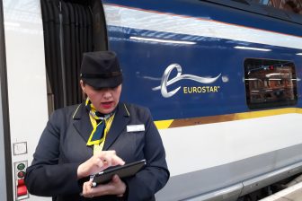 In de Eurostar stappen op St Pancras