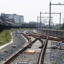 Een spoorwegwissel van de Hoekse Lijn in Vlaardingen