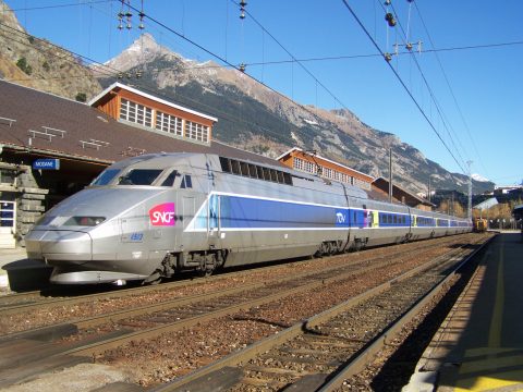 TGV in Modane, Frankrijk. Bron: Florian Pépellin via Wikimedia