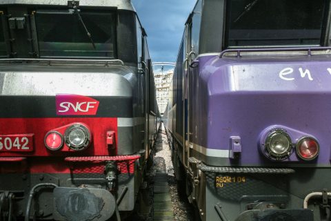 SNCF-treinen op station Paris Est, foto: iStock Photo