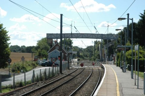 Elsenham station, bron: Levelcrossingsafety.com
