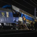 In de buurt van Praag botsten twee treinen op elkaar, foto: ANP