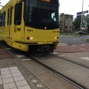Een tram van U-OV in Utrecht
