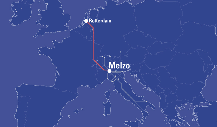 Spoorverbinding Rotterdam-Melzo