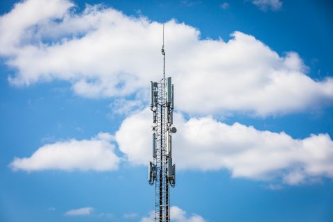 Een GSM-mast in Nuenen, foto: ANP