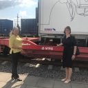 Niet-kraanbare trailer van VTG aangekomen in Litouwen, foto: VTG