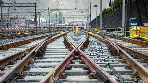 New railway tracks near Utrecht Centraal station, source: ProRail
