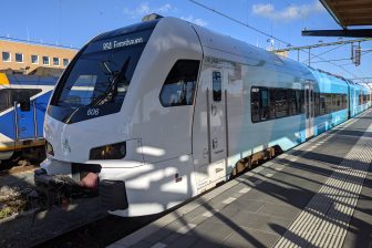 Een omgebouwde WINK-trein van Arriva