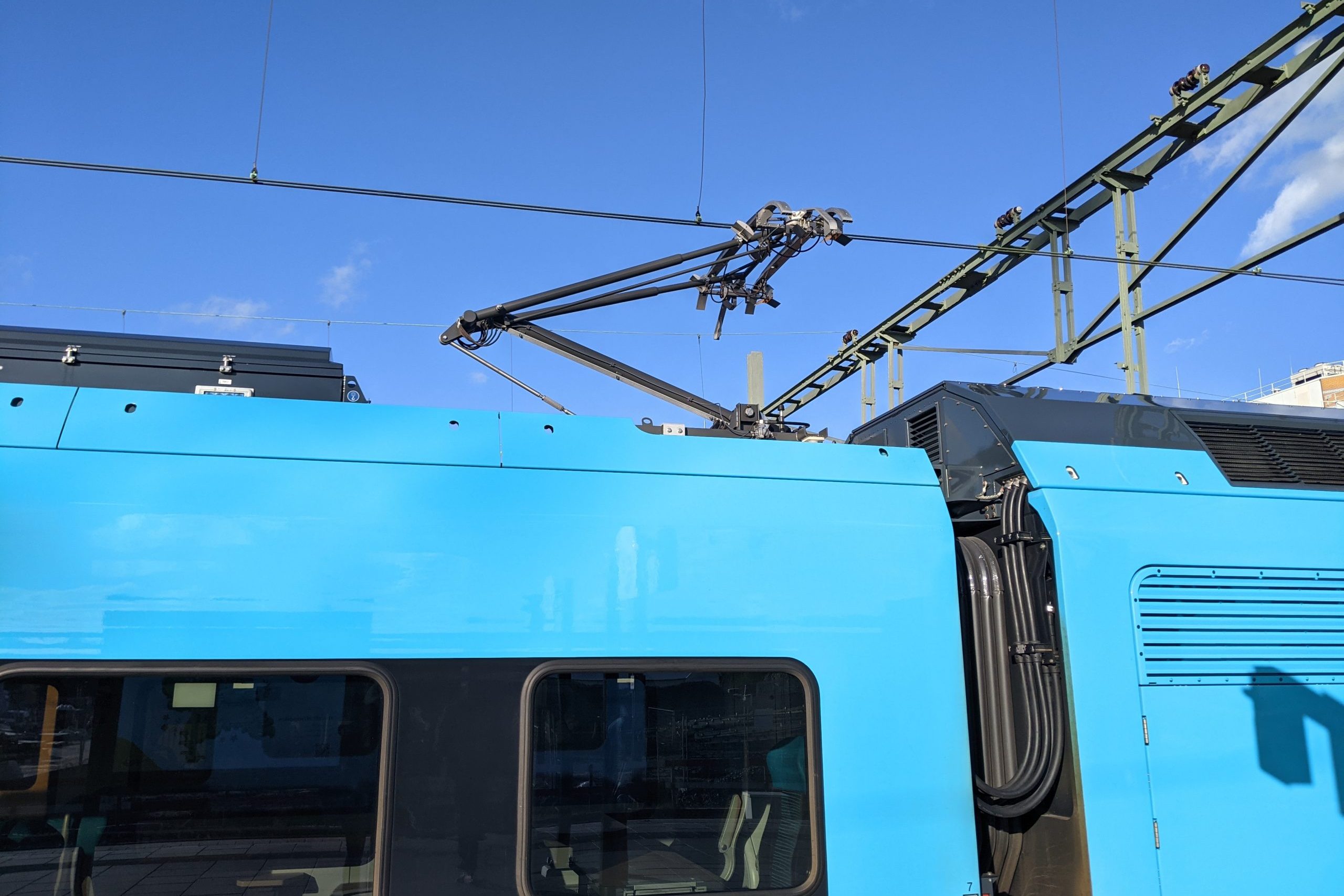 Een omgebouwde WINK-trein van Arriva 