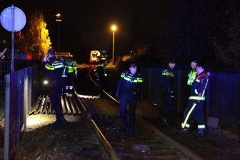 Scooter opzettelijk op spoor gezet in Groningen