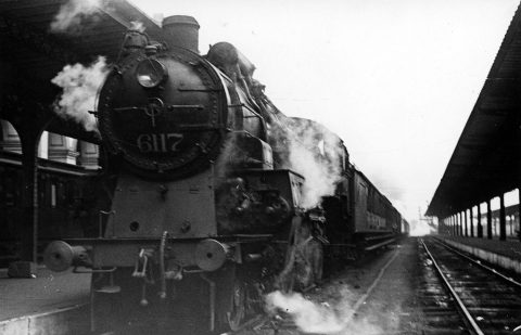 Een trein van de NMBS in de Tweede Wereldoorlog