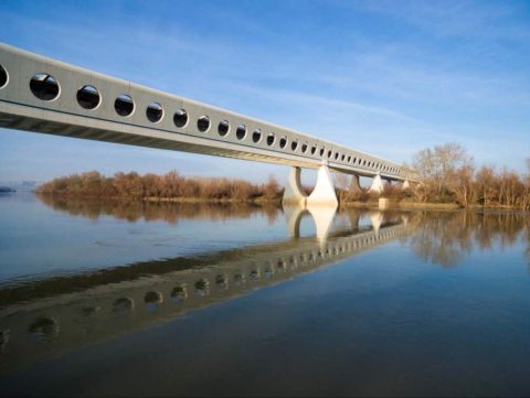 Een spoorbrug tussen Madrid en Barcelona, bron: Adif