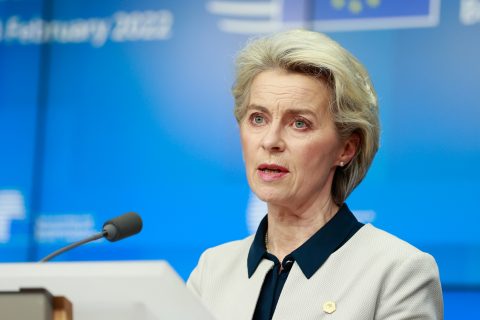 Ursula von der Leyen, President van de European Commissie, foto: ANP