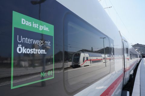 Groene stroom trein Deutsche Bahn