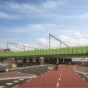 Zo moeten de nieuwe spoorbruggen bij Amsterdam Centraal er uit komen te zien. (Illustratie Dura Vermeer/StudioSK/Movares)