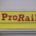 ProRail logo op bouwkeet