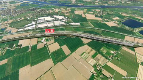 Locatie van de toekomstige RailTerminal Gelderland