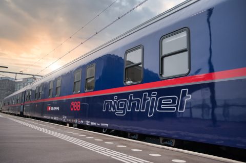 Nightjet-nachttrein naar Zwitserland