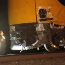 tractor botst op trein overweg Staphorst
