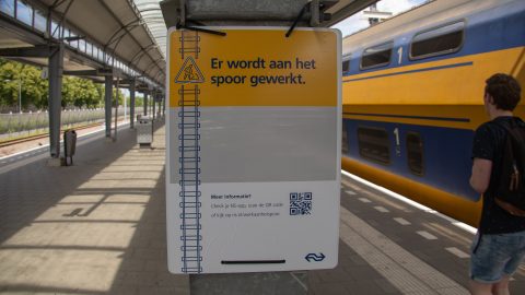 Spoorwerkzaamheden bij Amsterdam
