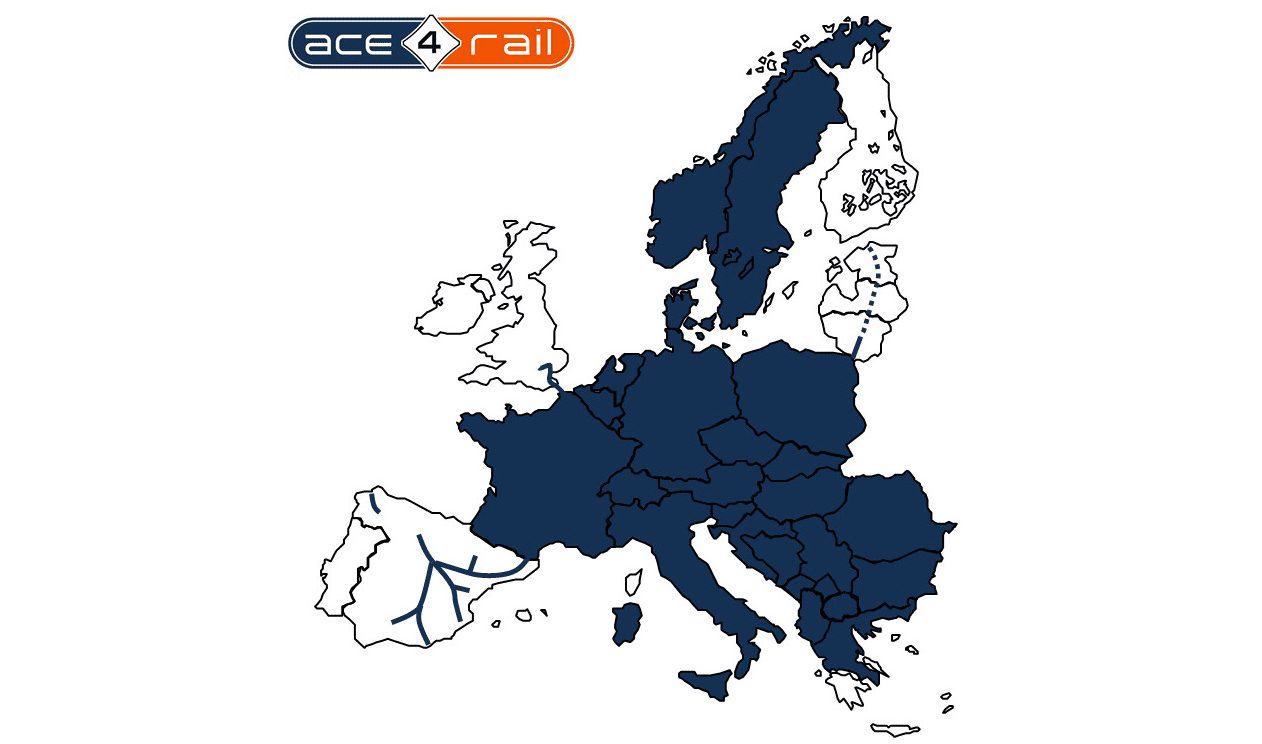 ace4rail kaart europa waar rijtuigen kunnen gaan rijden