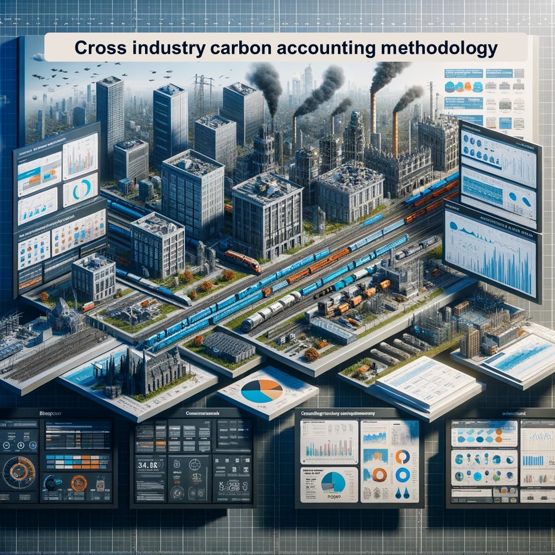 Cross-industry carbon accounting methodology, AI-gegenereerde visuele weergave (Sven Schirmer)