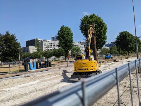 Werkzaamheden tram 19 TU Delft