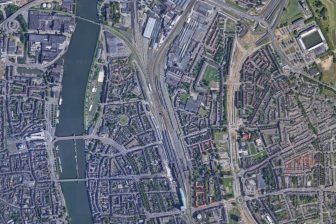 Bovenaanzicht emplacement Maastricht
