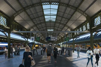 art-impressie van het gerenoveerde station Nijmegen